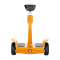 Airwheel爱尔威S8mini(橙色) 智能双轮电动平衡车 成人站坐两用代步车思维车