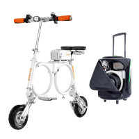 Airwheel爱尔威折叠电动车E3 成人代步车 mini电动车 背包电动车