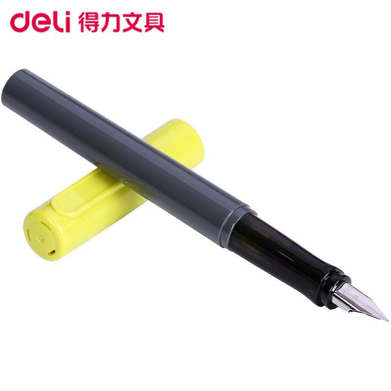 得力(deli)S685EF学生矫姿钢笔 绿色 EF明尖钢笔墨水笔 学生练字钢笔套装 礼品笔 签字笔学生文具书写工具笔类图片