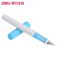 得力(deli)S686EF学生矫姿钢笔 浅蓝色 EF明尖钢笔墨水笔 学生练字钢笔套装 礼品笔 签字笔 学生文具 办公书