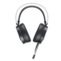 达尔优(dare-u)EH722 头戴式游戏发光耳机电竞耳机耳麦游戏耳机 电竞耳机经典黑色蓝光版 3.5+USB接口