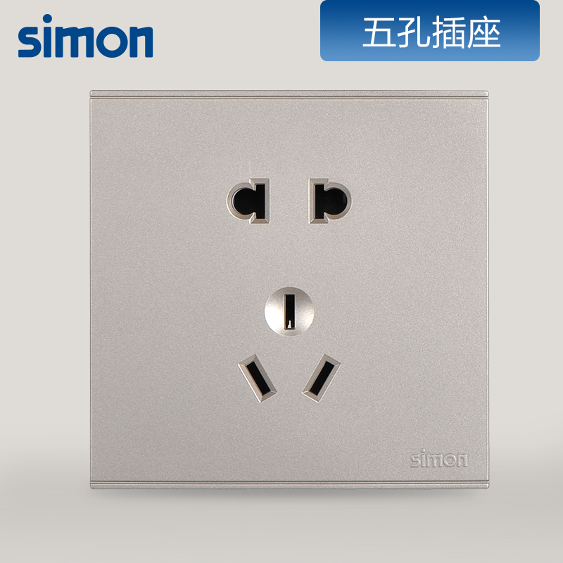 西蒙(simon)开关插座面板E6系列香槟金系列高清大图