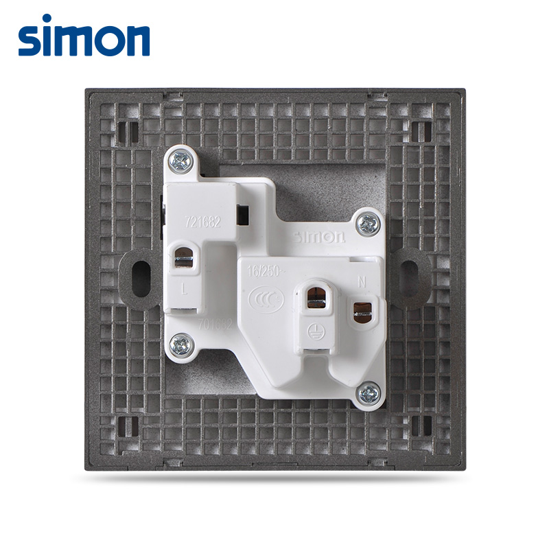 西蒙(simon)86型插座16A一开单控空调电源家用墙壁带开关三孔插座E6面板721682-61高清大图