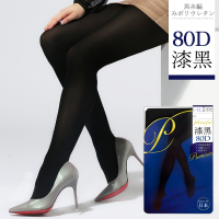 PHISOFA日本进口超薄超弹漆黑80D无痕天鹅绒连裤袜 PL-17