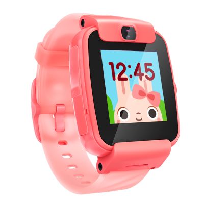 搜狗糖猫(teemo)儿童智能电话手表 color GPS定位 防丢防水 彩屏摄像 视频 活力红