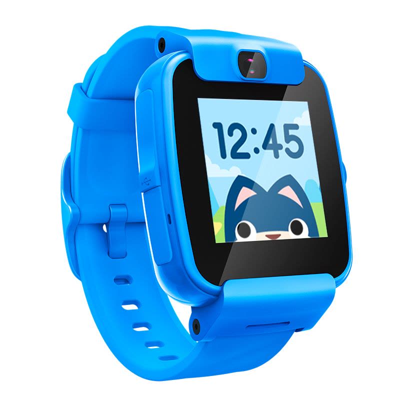 搜狗糖猫(teemo)儿童智能电话手表 color GPS定位 防丢防水 彩屏摄像 视频 动感蓝图片