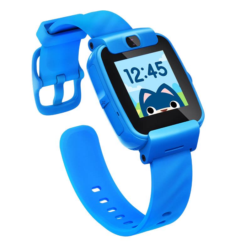 搜狗糖猫(teemo)儿童智能电话手表 color GPS定位 防丢防水 彩屏摄像 视频 动感蓝图片