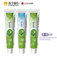 [苏宁超市]LG竹盐 清新源 牙膏 110g×3
