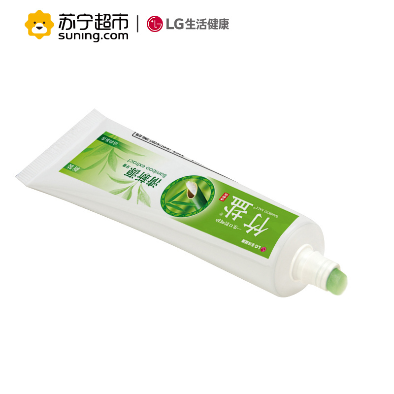 [苏宁超市]LG竹盐 清新源 牙膏 110g×3