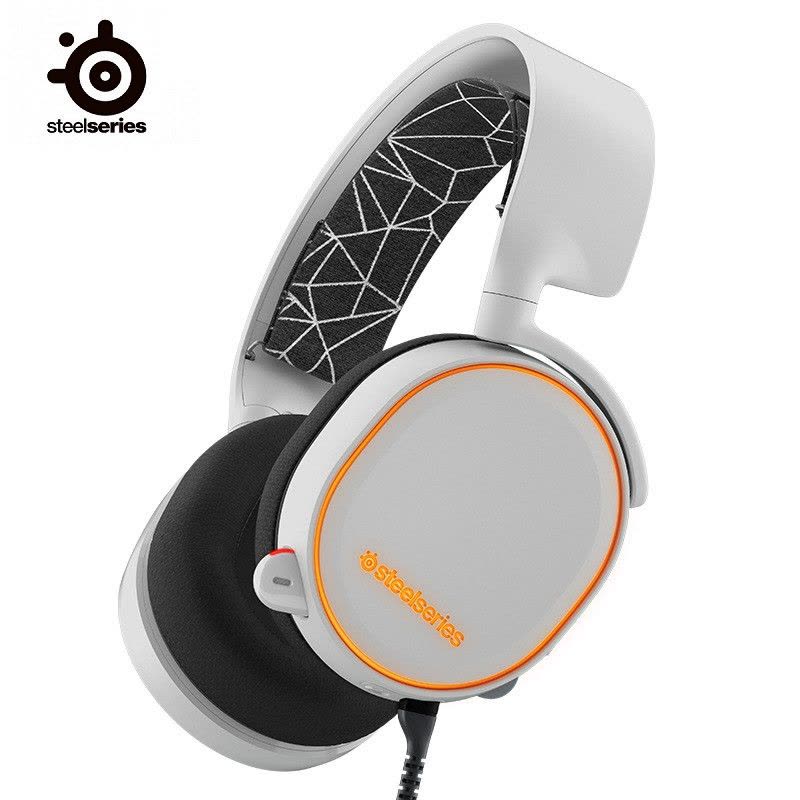 赛睿(SteelSeries)Arctis寒冰5 全彩RGB灯光效果 专业级指向性麦克风 电竞游戏耳机耳麦 白色图片