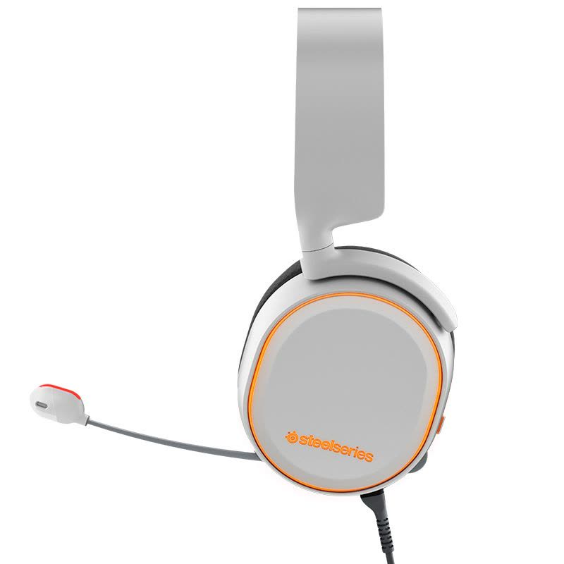赛睿(SteelSeries)Arctis寒冰5 全彩RGB灯光效果 专业级指向性麦克风 电竞游戏耳机耳麦 白色图片
