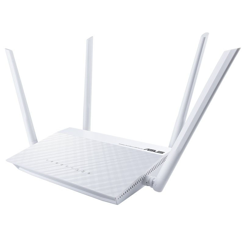 华硕(ASUS)RT-AC1200(纯净版) 1200M AC双频 低辐射 无线路由器