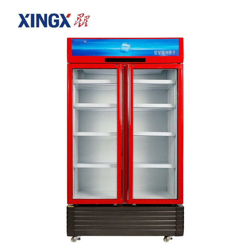 星星(XINGX) LSC-810W 810升 商用冰柜立式双门冷藏展示柜陈列柜饮料保鲜柜 冷柜 冰柜(红色)图片