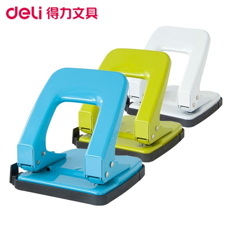 得力(deli)0138两孔打孔机 打孔器 打洞机 打洞器 打孔器手工 迷你打孔机 文件打孔器 小型活页打孔器 打孔机图片