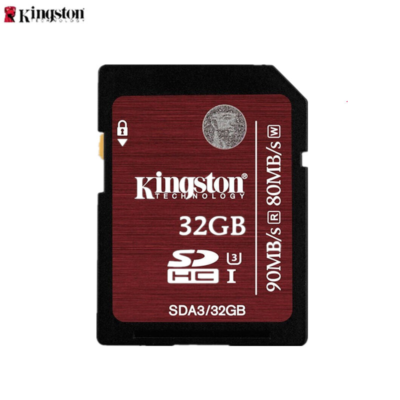 金士顿(Kingston)SD卡(SDA3)32G 90MB/s 相机存储卡UHS-I U3高速存储卡