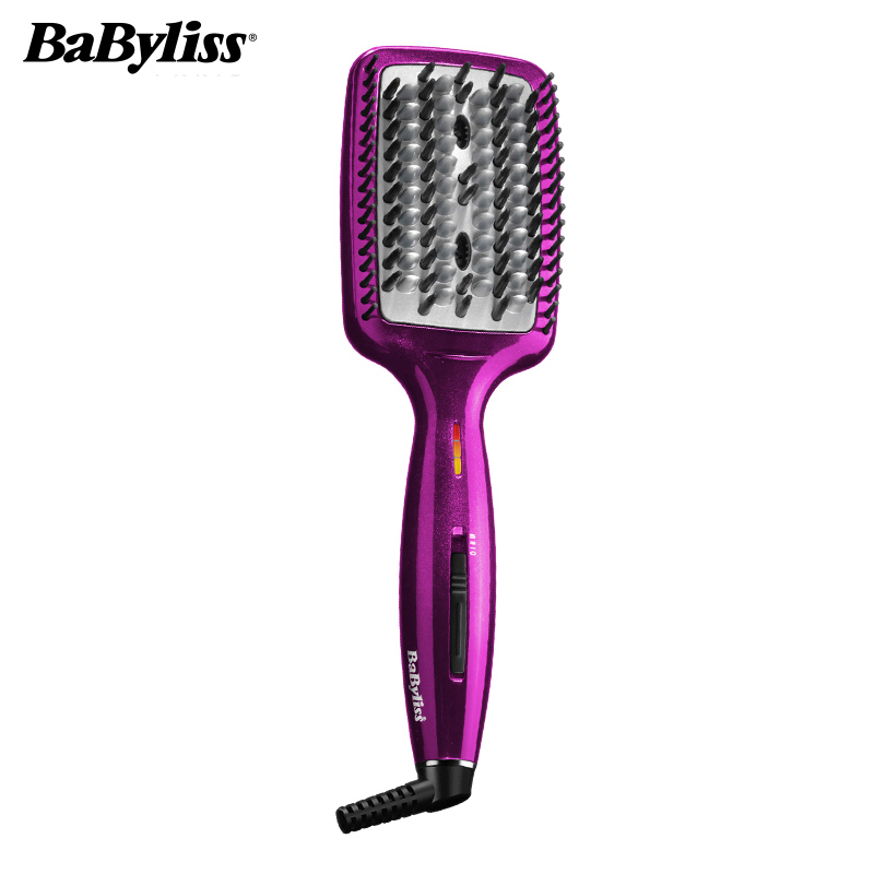 巴比丽丝(Babyliss) 美发器 HSB100PCN 钻石陶瓷 负离子 顺发直发养发 电热顺发梳高清大图