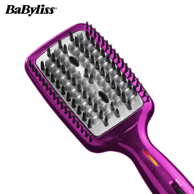 巴比丽丝(Babyliss) 美发器 HSB100PCN 钻石陶瓷 负离子 顺发直发养发 电热顺发梳