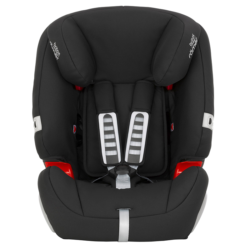 britax 宝得适 百变王 儿童汽车安全座椅 安全带固定 EVOLVA 1-2-3 黑色 红色 9KG-18KG