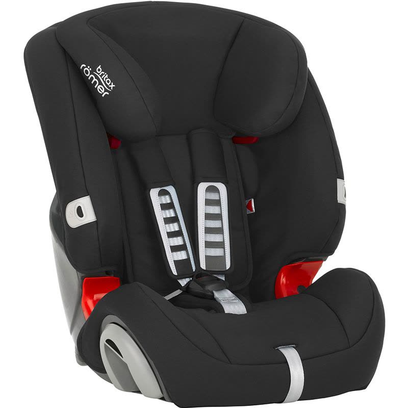 britax 宝得适 百变王 儿童汽车安全座椅 安全带固定 EVOLVA 1-2-3 黑色 红色 9KG-18KG图片