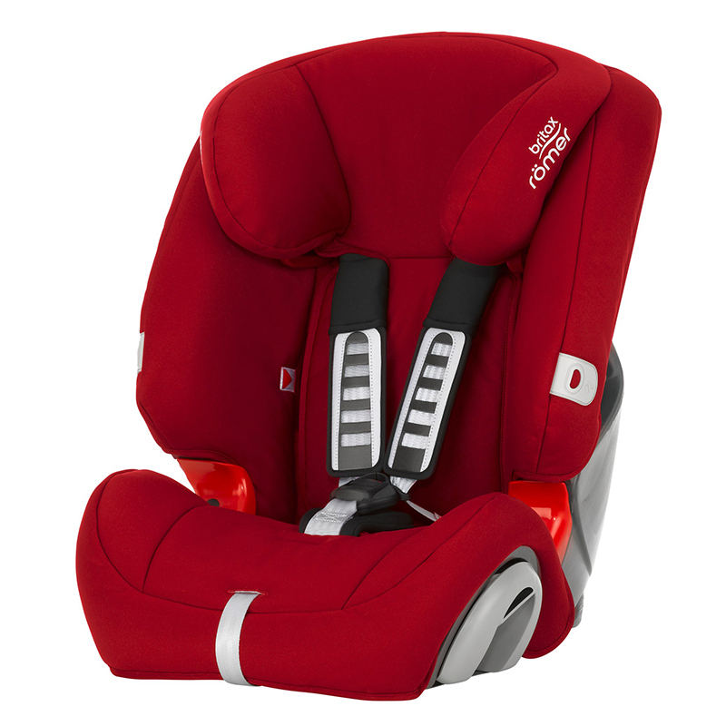 britax 宝得适 百变王 儿童汽车安全座椅 安全带固定 EVOLVA 1-2-3 黑色 红色 9KG-18KG