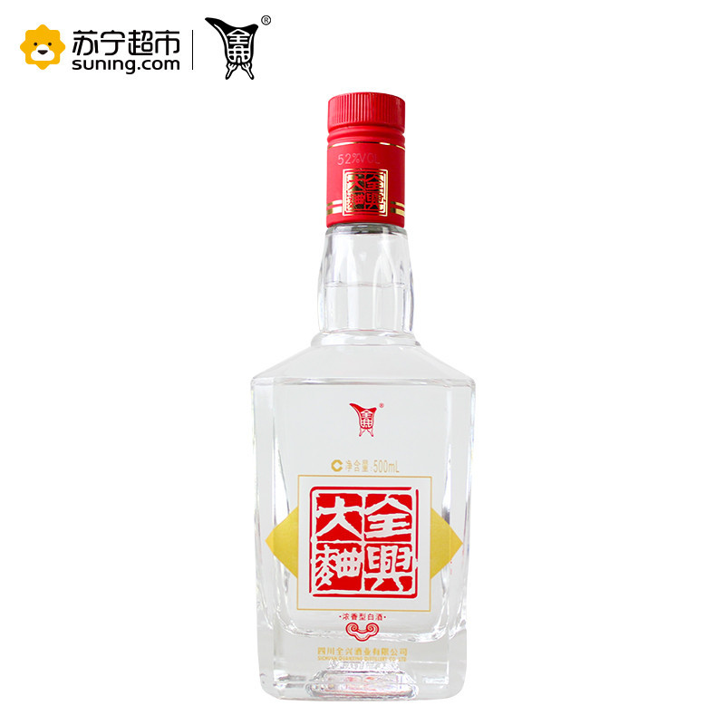 全兴 全兴大曲老字号 52度 500ml 单瓶装白酒
