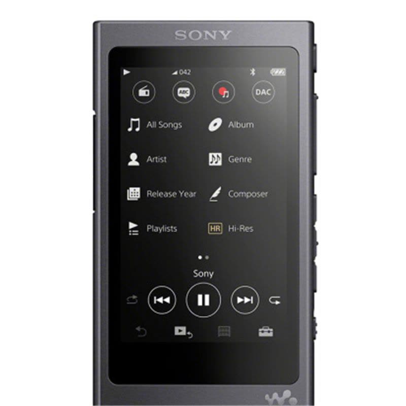 Sony/索尼 高解析度无损降噪音乐播放器16GB NW-A45HN(灰黑色)无损音乐MP3播放器迷你降噪随身听图片