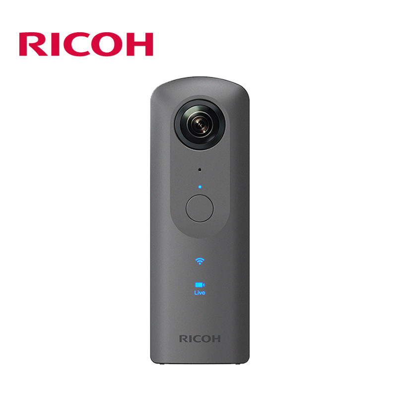 Ricoh/理光 360度全景摄像数码相机 4k VR神器 2英寸显示屏 Theta V 1400万有效像素高清大图