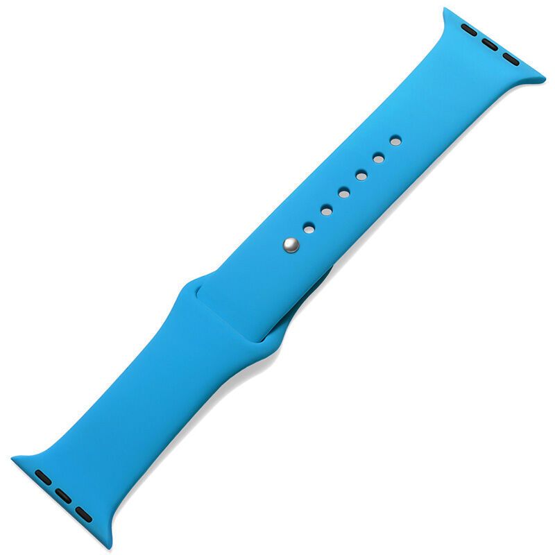 ESCASE 苹果表带Apple Watch1/2/3代表带 运动表带/休闲表带/硅胶表带 宽度38mm 蓝色