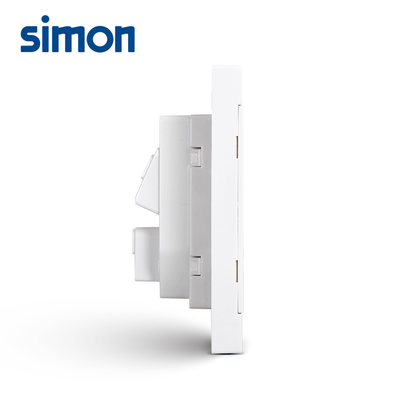 西蒙simon开关插座面板86型二三插五孔电源插座i3雅白色311084高清大图