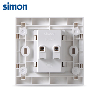 西蒙(simon)86型开关插座i3雅白色四孔插座二位两极电源墙壁插座家用311072