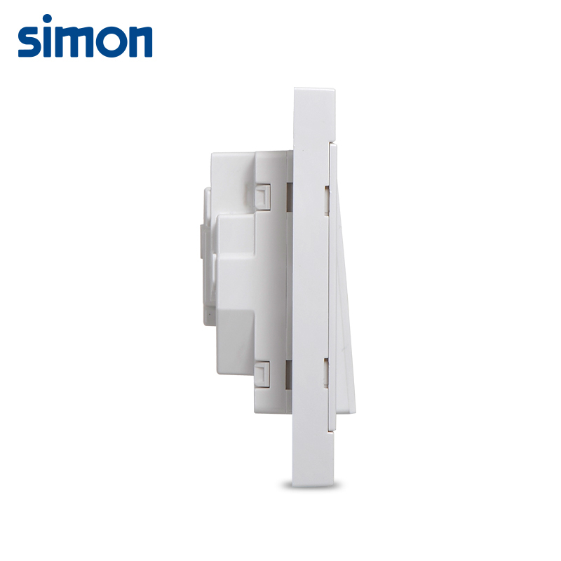 西蒙(simon)旗舰店官网正品开关插座面板i3雪山白色16A三孔空调插座带开关311682