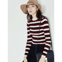 条纹针织衫