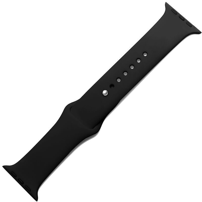 ESCASE 苹果表带Apple Watch1/2/3代表带 运动表带/休闲表带/硅胶表带 宽度38mm 黑色