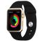 ESCASE 苹果表带Apple Watch1/2/3代表带 运动表带/休闲表带/硅胶表带 宽度38mm 黑色