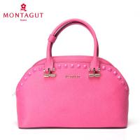 梦特娇(Montagut)包包简约时尚女包单肩斜跨欧美个性锁扣女士手提包