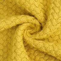 婴姿坊女童前开襟单排扣纯色针织衫童装外套 黄色 80-120cm 1-6岁