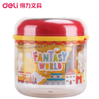 得力(deli)0707电池驱动电动削笔机 红色 合金钢滚刀 卡通可爱削笔器 铅笔刀学生卷笔刀 办公用品 学生文具