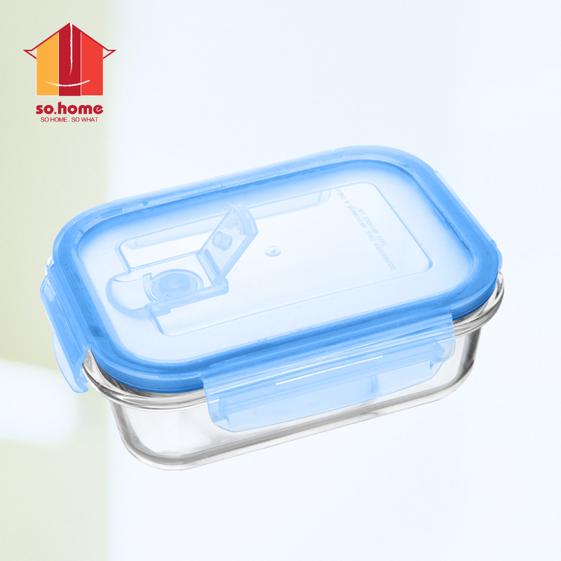 sohome 乐仕耐热玻璃保鲜盒套装 玻璃碗饭盒便当盒 微波炉专用(双休,节假日不发货)
