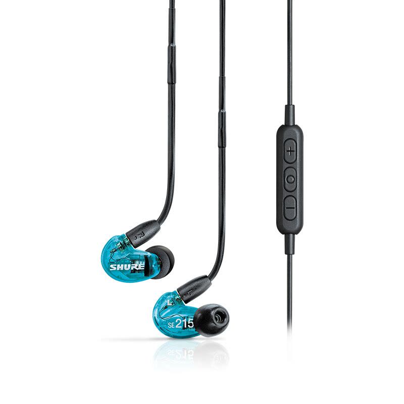 舒尔 Shure SE215SPE-BT1强劲重低音无线蓝牙入耳式运动HiFi手机耳机 通话特别版 蓝色图片
