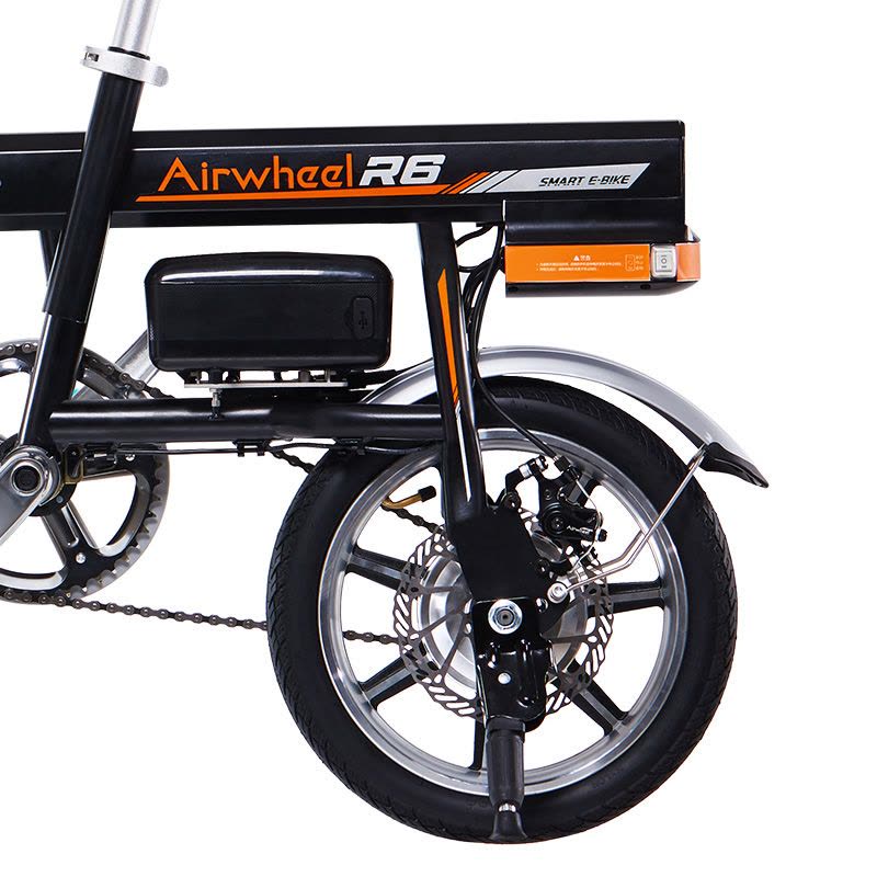 Airwheel爱尔威 电动车R6 一键电动伸缩智能折叠电动自行车折叠代步电瓶车(请标选黑白色)图片
