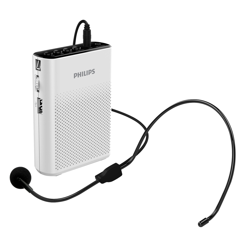 Philips/飞利浦SBM200小蜜蜂扩音器教师导游专用教学喊话迷你腰挂扬声器 便携式MP3音箱小音响 可插U盘TF卡