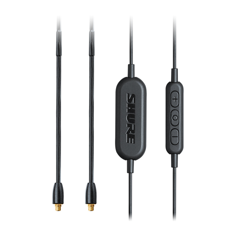 舒尔 SHURE RMCE-BT1 蓝牙耳机线 带三键遥控和语音通话功能 黑色