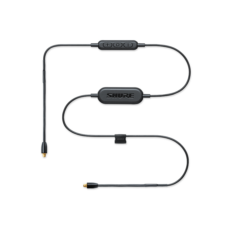 舒尔 SHURE RMCE-BT1 蓝牙耳机线 带三键遥控和语音通话功能 黑色