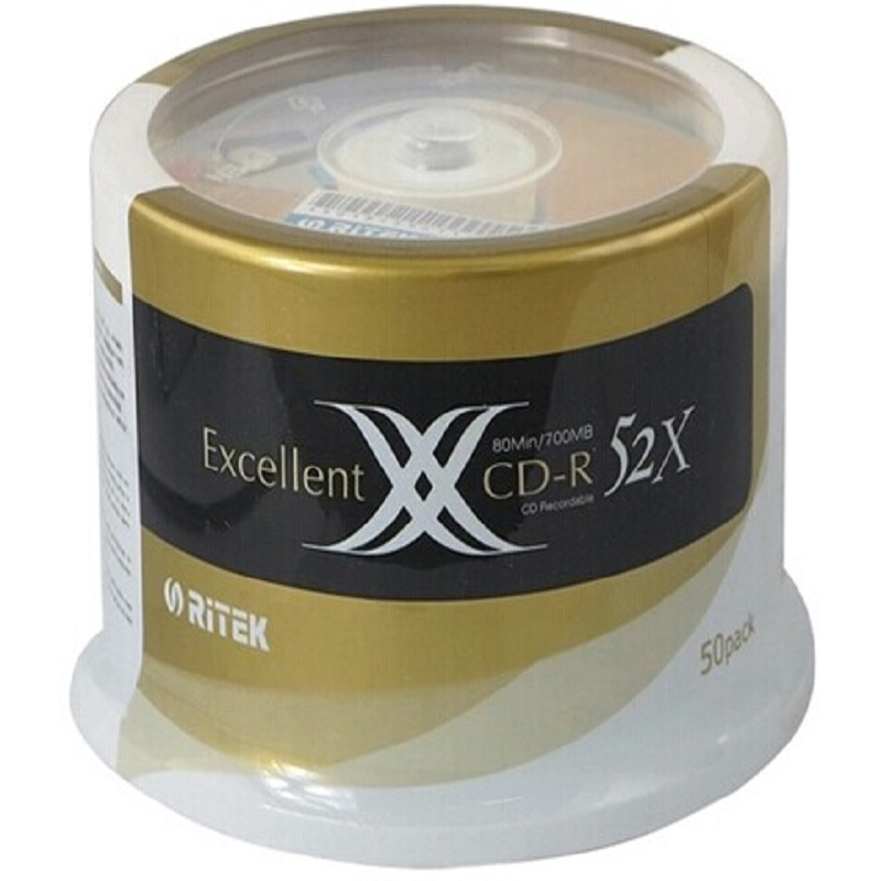 爱国者(AIGO) 52X 50片桶装 空白CD刻录LD 光盘 CD-R (桶)