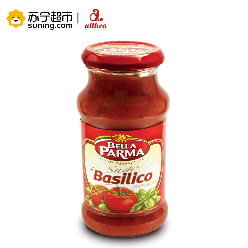 [苏宁超市]意大利进口 贝乐BELLA PARMA 罗勒意粉酱350g