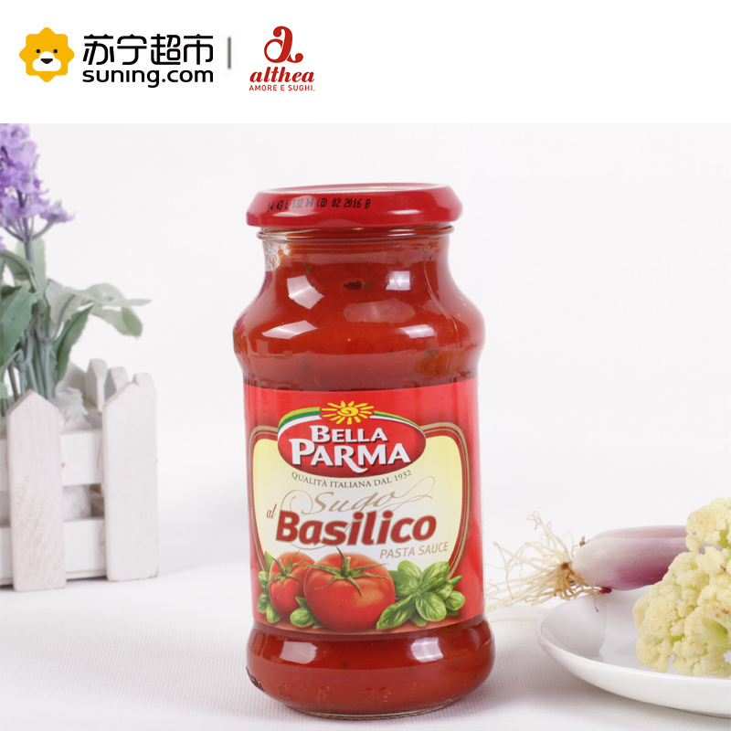[苏宁超市]意大利进口 贝乐BELLA PARMA 罗勒意粉酱350g
