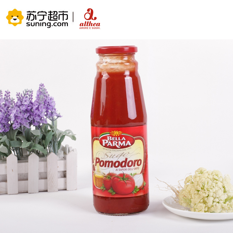 [苏宁超市]意大利进口 贝乐BELLA PARMA 原味意粉酱680g