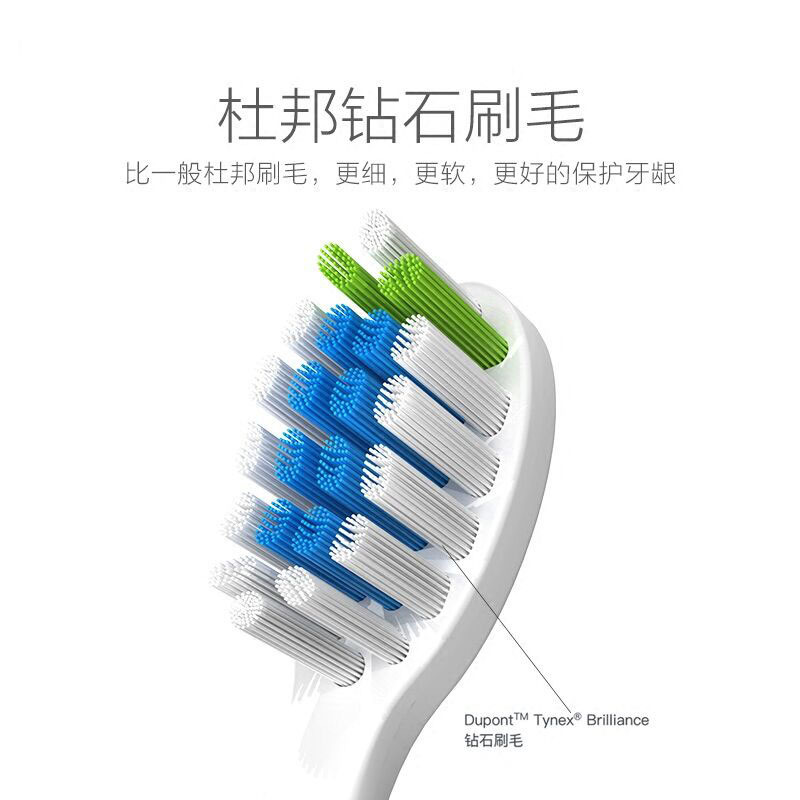 Haier海尔充电式电动牙刷DY-12(W)智能压感设计 杜邦钻石刷毛 电机升级