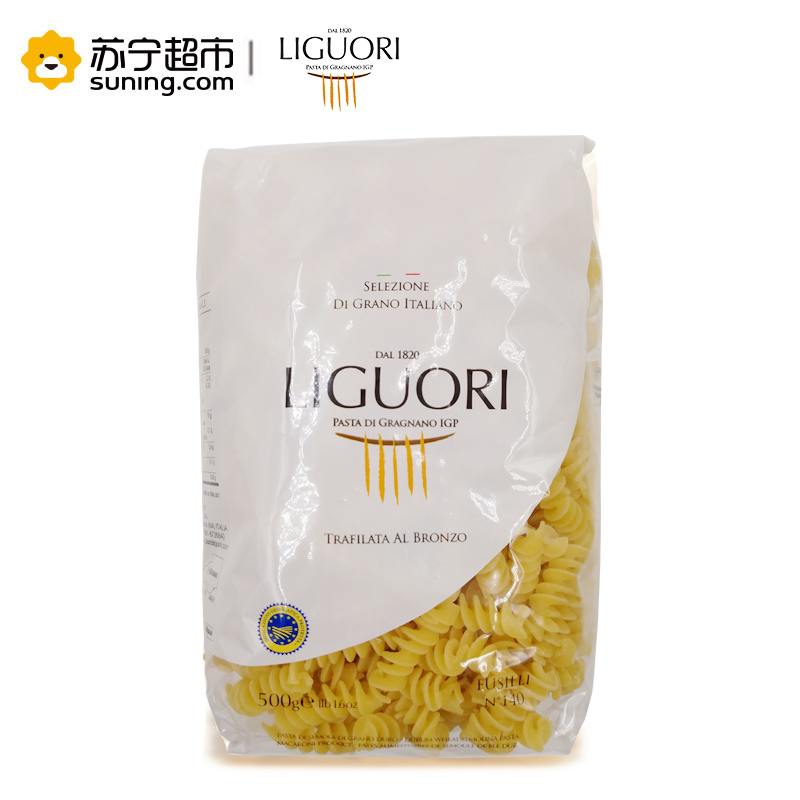 [苏宁超市]意大利进口 巧意牌LIGUORI 螺丝形通心粉500g