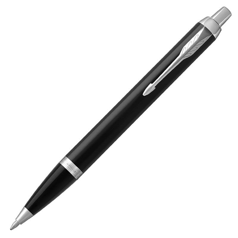 派克(PARKER)新品IM纯黑丽雅白夹原子笔图片